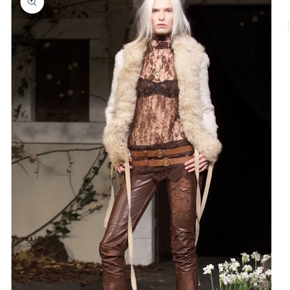 Vintage Archive FW 2001 Dolce & Gabbana Brown Suede & Shearling Jacket